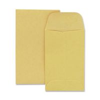 Quality Park #3 Coin/Small Part Envelopes, Gummed, Brown Kraft, 500 per Box, (50260)