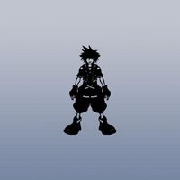 WALL ART CAR HOME DECOR LAPTOP ADHESIVE VINYL ART SORA PS2 GAME KINGDOM HEARTS WINDOW HELMET BLACK AUTO DECORATION NOTEBOOK STICKER