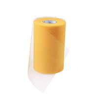 SUPVOX Tulle Rolls 15cm x 100 Yards Special Color for Wedding Table Runner Chair Sash Bow Tutu Skirt Sewing(C06, Golden)