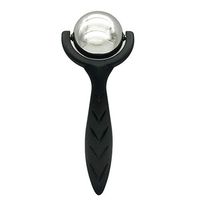 NOLOGO Gxbld-yy Hand-held Roller Massager Fitness Yoga Muscle Strain Recovery Stainless Steel Hot and Cold Ice Cold Massage Ball (Color : Black)