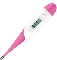 Medical Digital Thermometer, Fever Thermometer for Babies, Children and Adults, Accurate Fast Temperature Reading Body Thermometer for Oral, Armpit or Rectal Temperature for Newborns Pink