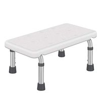 XUROM Shower Stool Home Care Bathroom Safety Non-Slip Adjustable Bathtub and Shower Chair for Mobility Anti-Slip Rubber Feet (Color : White, Size : Free Size)