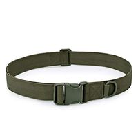 BESPORTBLE 1 Pc Tactical Belt Durable Utility Military Nylon Heavy Duty Web Belts with Hook Loop Quick Release Buckle for Men Women Green
