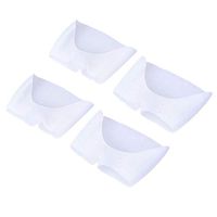 Healifty Toe Cover Toe Separator Forefoot Cushion with Hole 2Pair(White)