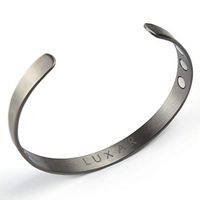 Men's Titanium Magnetic Therapy Bracelet | Sophisticated Bangle for Arthritis, Tendonitis, Tennis/Golf Elbow, Carpal Tunnel Syndrome and Physical Pain Relief (Brushed Titanium | Large)