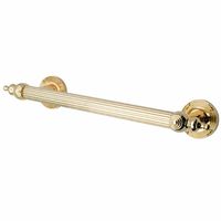 Kingston Brass DR710122 Designer Trimscape Templeton  Grab Bar 12-Inch with TL TIP, Polished Brass