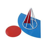 bromrefulgenc Intelligence for Toddler,Geometric Puzzle,Deployable Geometric Solid Cube Prism 3D Planar Comparison Math Toy for Preschool Education Cone