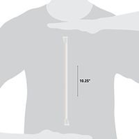 White Straws with Red Stripe - Extra Long 10” Plastic Straws - Individually Wrapped and Perfect for Parties, Smoothies, Soda and So Much More! Frozen Dessert Supplies - Fast Shipping! 25 Count