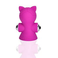 a-YUEYUE Silicone Nipple Sucker Vacuum Breast Massager Suction Body Enhancer Relax for Women, Hot Pink