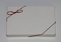 10" Red Stretch Loops 50ct for Candy Boxes 1/2 lb. Boxes