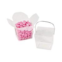 Fun Express - Plastic Clear Take Out Boxes for Wedding - Party Supplies - Containers & Boxes - Plastic Containers - Wedding - 12 Pieces