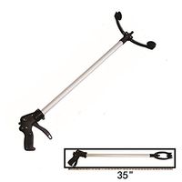 STA Reacher Grabber New Locking Feature,10.5'' Wide Jaw, 35'' Extra Long, Suction Cups for Precise Work, 360 Degree Head Rotation, Reaching Assist Tool for Trash Pick Up,Garden Nabber, Arm Extension