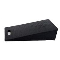 Rubber Curb Ramp, Hand-held Vehicle Uphill Triangular Pad, Multi-Purpose Trolley Service Ramp 16cm High Black Durable Ramp Pad (Size: 60 30 16cm)