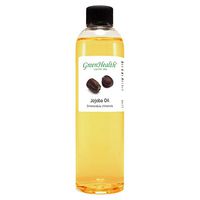 Jojoba Oil – 8 fl oz (237 ml) Plastic Bottle w/Cap – 100% Pure Carrier Oil – GreenHealth