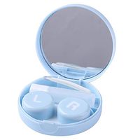 Occitop Portable Fashion Travel Contact Lens Case Set Glasses Wearing Tools (Blue)