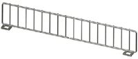 Gondola Shelf Divider Fence Chrome Lozier Madix USA Made 17"L x 3"H Lot of 50 New