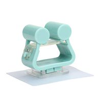 ♚Rendodon♚ Storage Rack, House Storage, 2PC Creative Seamless Hook mop Umbrella Holder, Wall Mounted Mop Umbrella Holder Brush Broom Hanger Storage Rack Kitchen Tool (Mint Green)