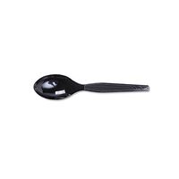 DIXTM507 - Plastic Tableware, Heavy Mediumweight Teaspoons, Black