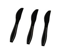 Fineline Settings Extra Heavy Cutlery Black Knives, Bulk Pack 1000 Pieces