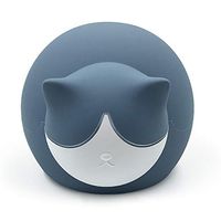 Mr Strong Hot Water Bottle-Premium Classic Rubber Hot Water Bottle ，Microwavable Silicone Soft with Cotton Cover for Kids Adults，Lovely Cat Hot Water Bag Great for Hot Compress and Heat Therapy-Blue