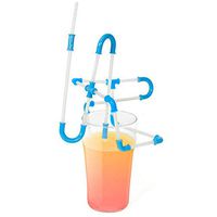 DIY Straws Connectors 21 PCS, Straws Connectable Set, Build Your Own Construction Kit, Children Play Game Drinking Straws, Creative A Crazy And Fun Drinking Game