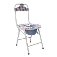 Bedside Commode Toilet Chair Heavy Duty Bariatric Folding Portable Lightweight Seat Potty for Adults Elderly Medical Handicap Bucket Fits Liner Non-Slip Safety Care Padded Simple Bath