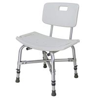 G-LYDYSYLX Shower Chair - Adjustable Height with Seat and Backrest Perching Stool Easy to Move