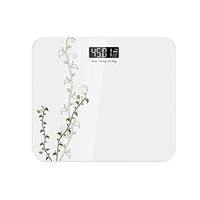Lfsp Electronic Scales, Digital Glass Bathroom Scales Household Scales - White 30 26cm