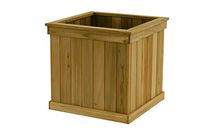 Diamond Tropical Hardwoods Teak Wood 12 inch Cube Planter, Stainless Steel Hardware Needs no Liner!