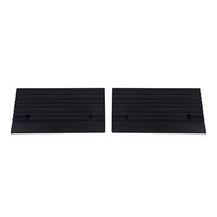 2pcs 4" Rubber Curb Ramp Portable Rubber Curb Ramps with Slip-Resistant Surface for Car Scooter Motorbike Wheelchair Threshold Ramp for Cars, Motorcycle, Wheelchair, Loading Dock, Driveway