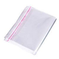 Gazechimp 200pcs Transparent Plastic OPP Bags Self Adhesive Sealing - 6x8cm Thicker