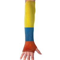 Sports Arm Sleeves Colombia Flag UV Sun Protection Arm Sleeves with Thumb Holes Cooling Arm