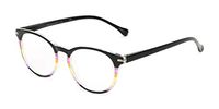 Readers.com Reading Glasses: The Xenia Reader, Plastic Round Style for Women - Black Multi, 1.50