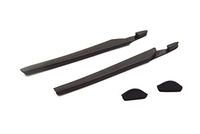 Set of Replacement Temple Arm Socks and Nose Pads for Oakley Crosslink Glass Frames OX8118 OX8027 OX8029 OX8030 OX8031 OX8033 OX3149 OX3128 OX3150 NicelyFit (Black)