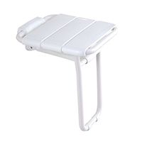 XXHDEE Bathroom Folding Shower Stool with Legs Wall-Mounted Seat Bath Chair Entrance Hallway Change Shoes Stool Disabled/Pregnant Women/Elderly ABS Anti-Skid Bath Stool Max150 Kg White Bath Stool