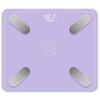 Smart Body Fat Weight Scale Digital Composition Monitor Electronic BMI Scales USB Rechargeable Electronic Composition Weighing Scale and Smart Bathroom Scale,Purple