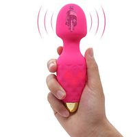 Stage Force Rotating LED Vibrator with USB Cable Rechargeable Gift Set - Silent Waterproof Desing Perfect for Bath and Body Works Artery Massager Long Time Use (Red)