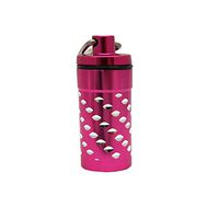 Moisture-free Airtight Metal Pill Fob (Pink Sparkle)