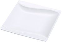 Yanco SW-105 4.5" Square Plate, Porcelain, Bone White, Pack of 48