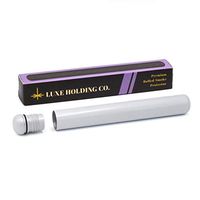 King Size Pre-Roll Protector Doob Tube | Matte Aluminum Metal Finish | Stylish Everyday Carry from LUXE HOLDING CO. (Pearl White)