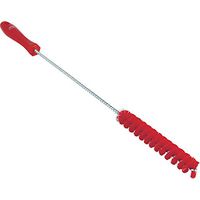 Vikan 53764 Stiff Tube Brush, Polyester, 7/8" x 20" OAL, Red