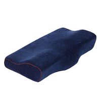 KCPer Contour Memory Foam Pillow Orthopedic Sleeping Pillows, Ergonomic Cervical Pillow for Neck Pain - for Side Sleepers, Back and Stomach Sleepers (Navy)