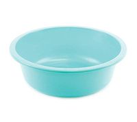 6 Pack Round Wash Basin Plastic 6 Quart, Turquoise