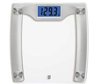 Weight Watchers Digital Glass Scale, 400 Pounds/182 Kilograms Capacity, High Contrast, Tempered Safety Glass, Silver and Stainless Steel