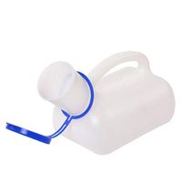 NHFF Medical Urinal, Men Dedicated Urinal Pot White Standing Portable Urinal Vehicular with lid Anti-Odor (Color : White)