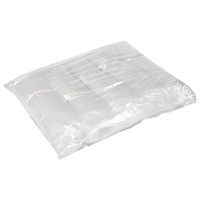 Exceart 200pcs Plastic Arm Sleeves Disposable Arm Covers Waterproof Oversleeves with Elastic End for Cleaning Painting Repair Tattoo White