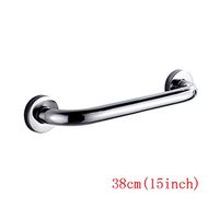 Chi Cheng Fang Electronic business Bathroom handrail 304 stainless steel handicapped handle bathroom non-slip handrail built-in steel pipe super load 300kg (Size : 38cm(15inch))