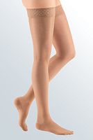 mediven Sheer & Soft, 20-30 mmHg, Thigh w/Lace Top-Band, Closed Toe