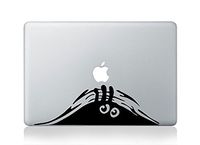 Monster Peeking Keypad Vinyl Car Sticker Symbol Silhouette Keypad Track Pad Decal Laptop Skin Ipad Macbook Window Truck Motorcycle