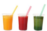 TashiBox 16oz-100 Count Disposable Plastic Ice coffee Cups to go, Crystal Clear